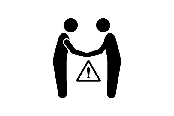 Avoid Handshake Icon: Graphics and Icons for Digital Sellers