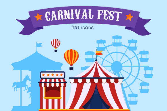 Carnival Fest Icon Set: Graphics for Creative Publishing
