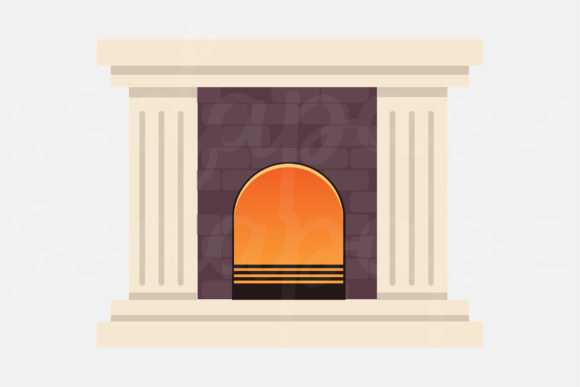 Classic Christmas - Fireplace 1 Graphics