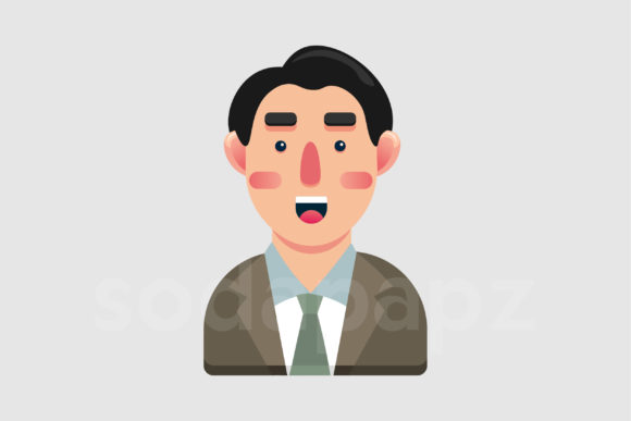Family Character Icon - Father 2: Graphics and Icons for Digital Sellers