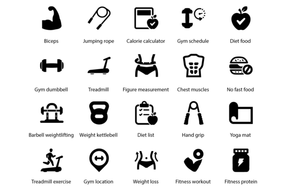 Fit Icons for Creative Projects