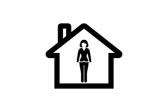 Stay Home Icon: Graphics for Handmade Creations